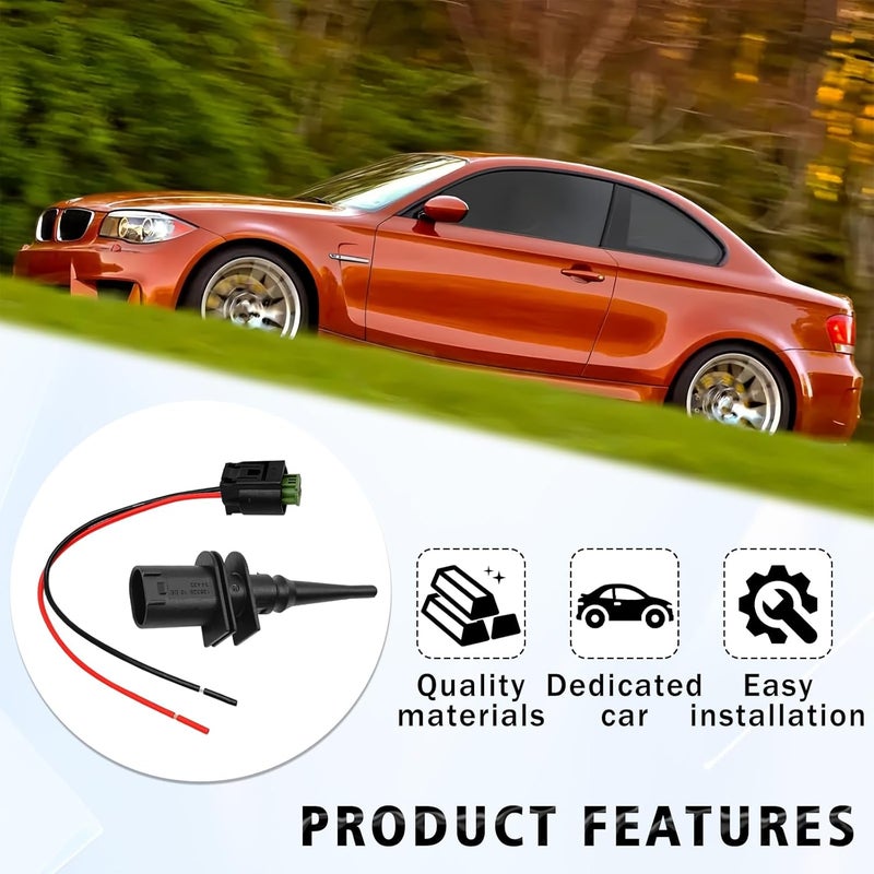 BSAMZO Outside Ambient Air Temperature Temp Sensor - Connector Pigtail Plug Compatible with BMW M3 M5 M6 X3 X5 X6 Z4 Z8 128i 323i 325i 328i 330Ci 528i 530i 550i Mini Cooper 65816905133 65816905050 - Image 4